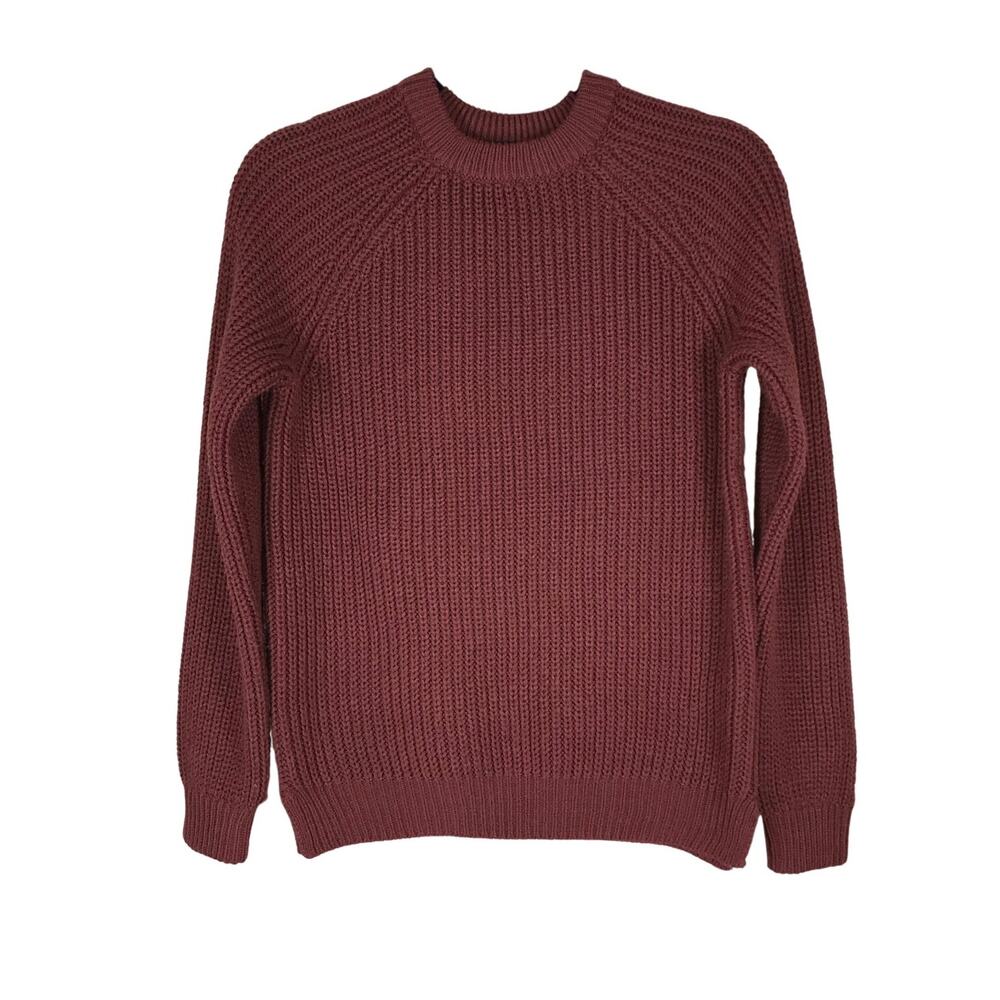 Vero Moda Sweater Women’s XS Orange Knit Crewneck Pullover Acrylic Casual